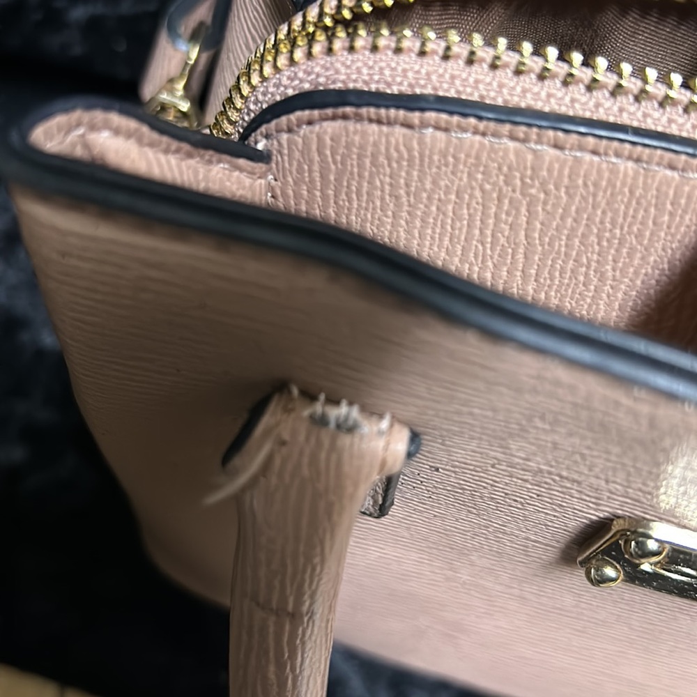 Darling BEBE Los Angeles purse with zipper compartment and snap closure. - Picture 6 of 13
